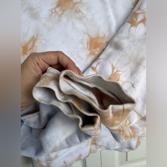 Madewell tie dye swing sweatshirt brown ivory size extra large oversized fit - Picture 6 of 14